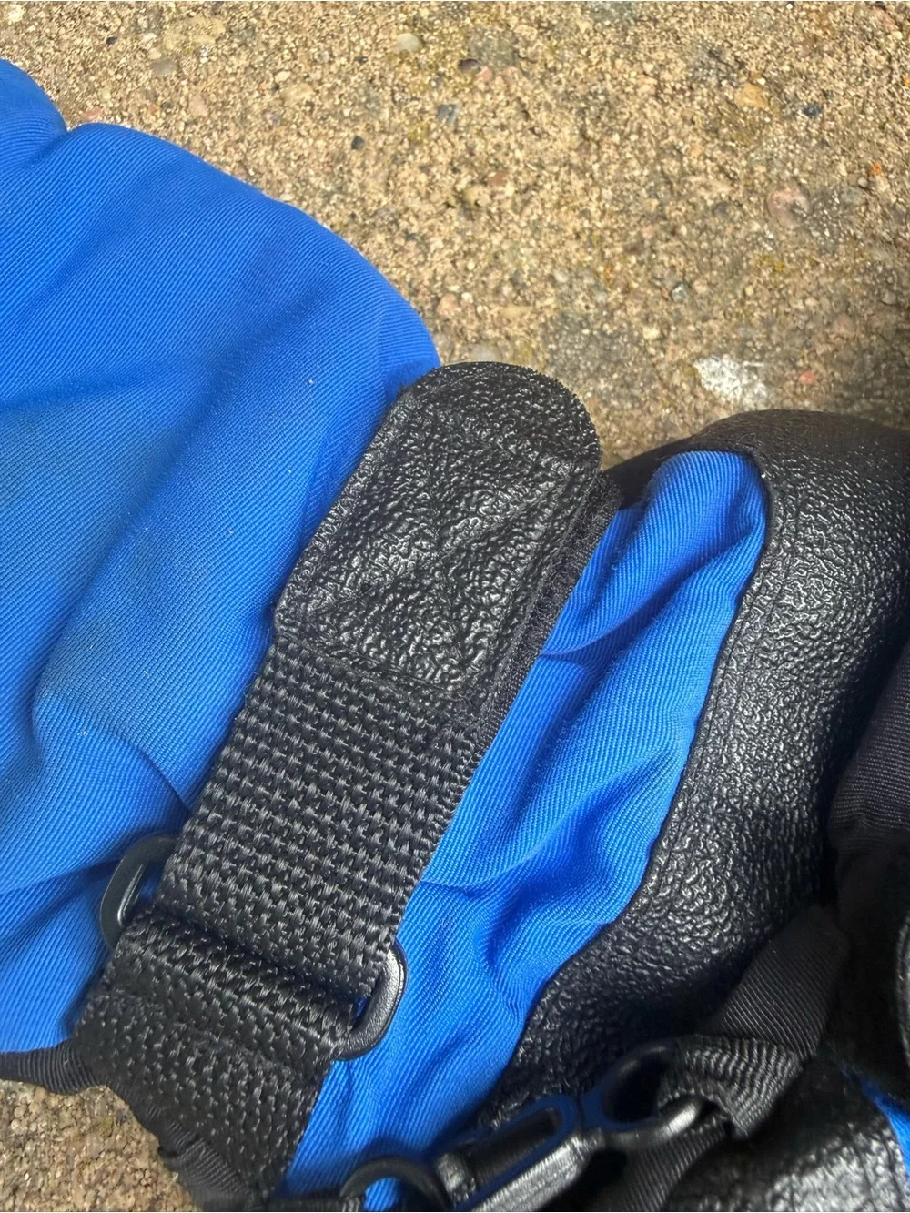 Blue Black Sports Ski Snow Mittens Gloves Size Youth